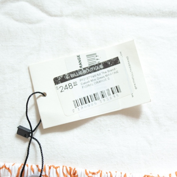 NWT Faithfull the Brand Gabelli Mini Dress Size US 4 (S) - Picture 8 of 11